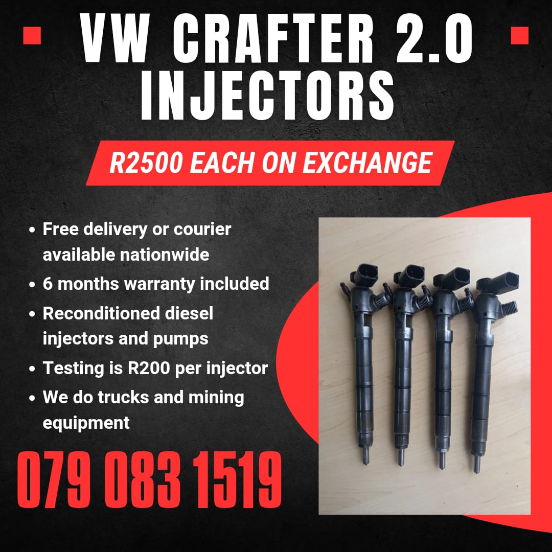 VW CRAFTER 2.0 INJECTORS FOR SALE WITH WARRANTY - Private Seller VW CRAFTER 2.0 INJECTORS FOR SALE WITH WARRANTY - Private Seller