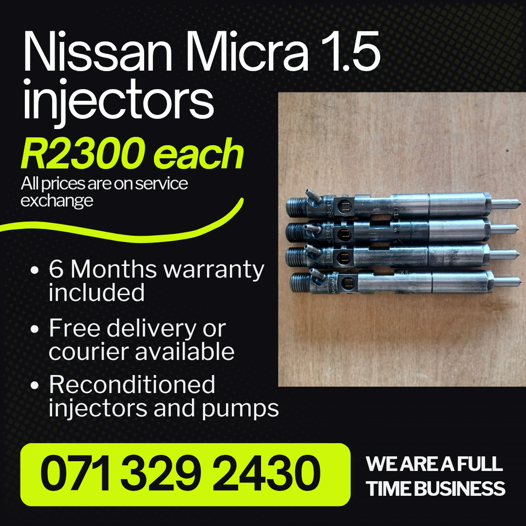 NISSAN MICRA 1.5 INJECTORS FOR SALE WITH WARRANTY - Private Seller NISSAN MICRA 1.5 INJECTORS FOR SALE WITH WARRANTY - Private Seller