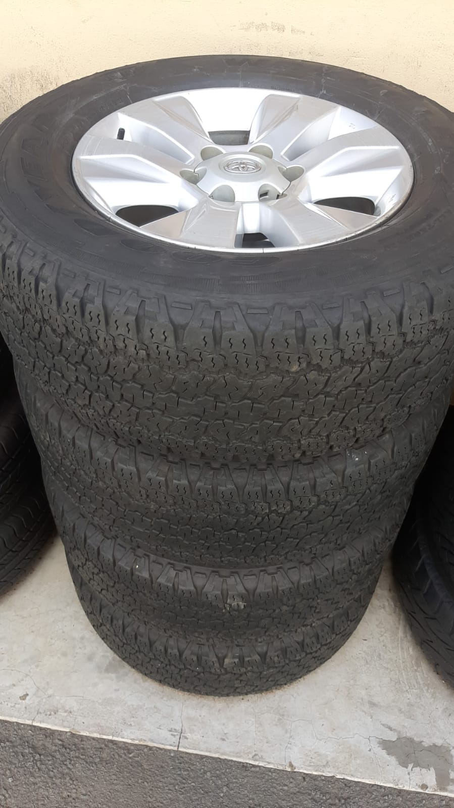17" Toyota Hilux GD6 mags with used 265/65/17 All Terrain tyres set for - Private Seller 17" Toyota Hilux GD6 mags with used 265/65/17 All Terrain tyres set for - Private Seller