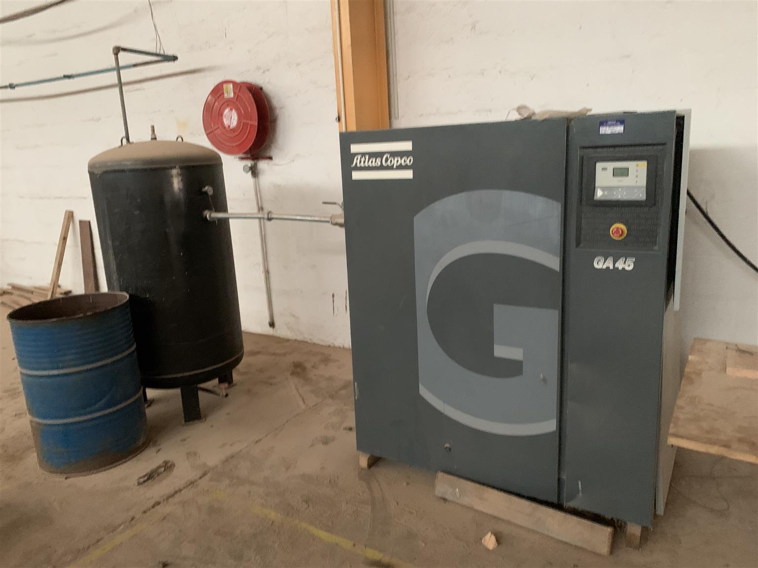 Industrial compressor and air tank for sale