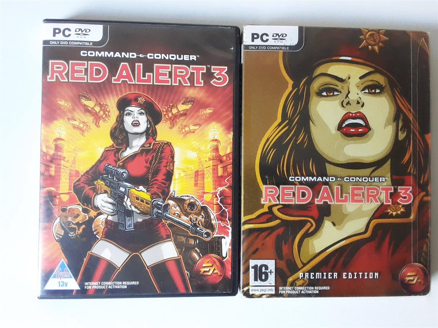 Red Alert 3 PC Game. The box on the left is Single Disk and is R50. The box  on t | Junk Mail