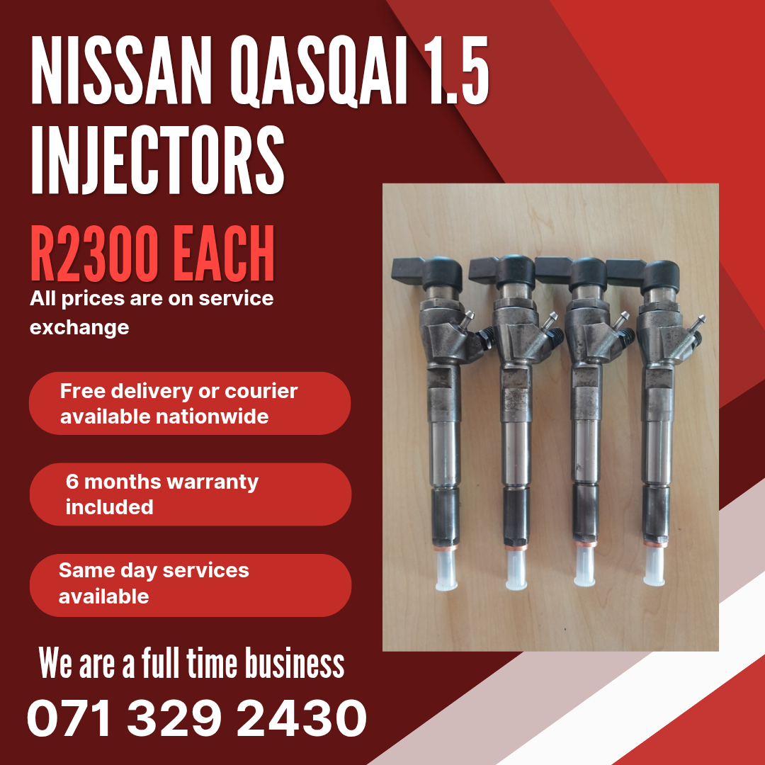 NISSAN QASQAI 1.5 DIESEL INJECTORS FOR SALE WITH WARRANTY - Private Seller NISSAN QASQAI 1.5 DIESEL INJECTORS FOR SALE WITH WARRANTY - Private Seller