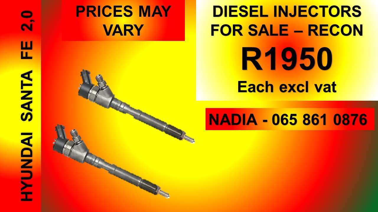 HYUNDAI SANTA FE 2.0 DIESEL INJECTORS FOR SALE OR TO RECON - Private Seller HYUNDAI SANTA FE 2.0 DIESEL INJECTORS FOR SALE OR TO RECON - Private Seller