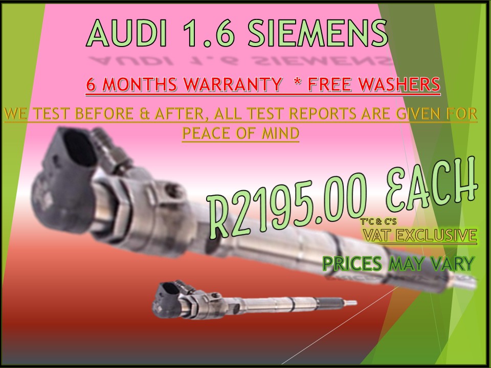 Audi Siemens 1.6 Diesel Injectors - Private Seller Audi Siemens 1.6 Diesel Injectors - Private Seller