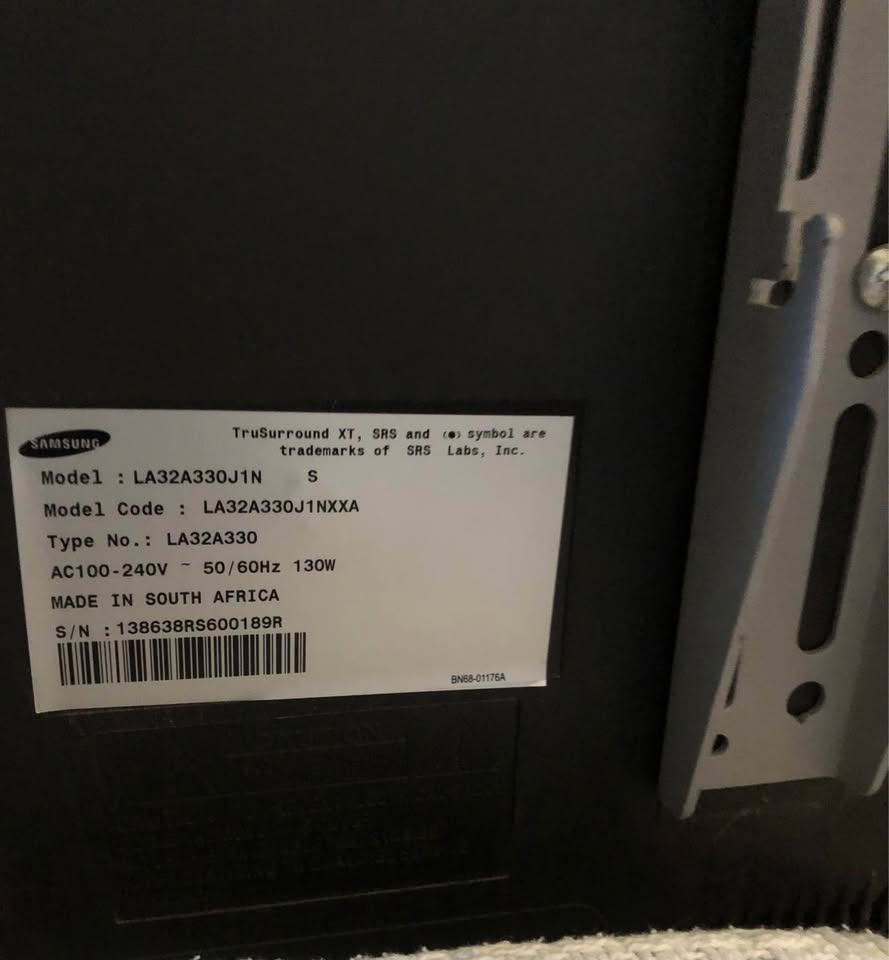 Samsung TV for Sale – Model LA32A330J1N