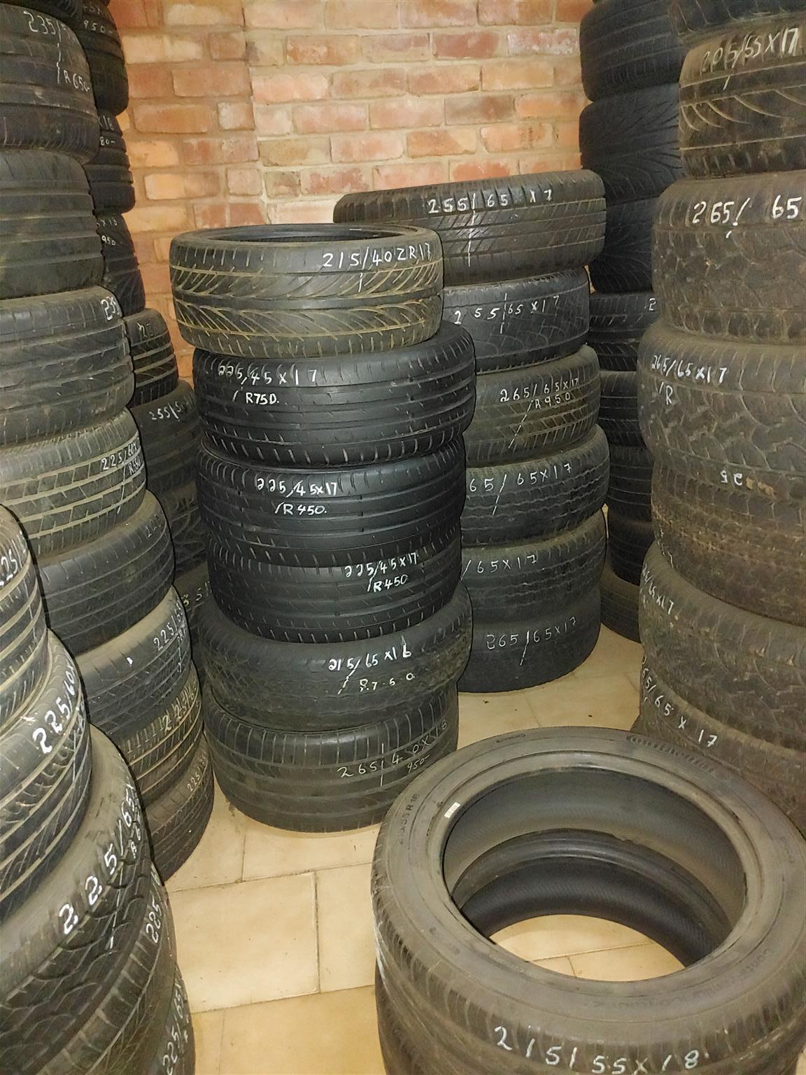 TYRES 16" 17" 18"