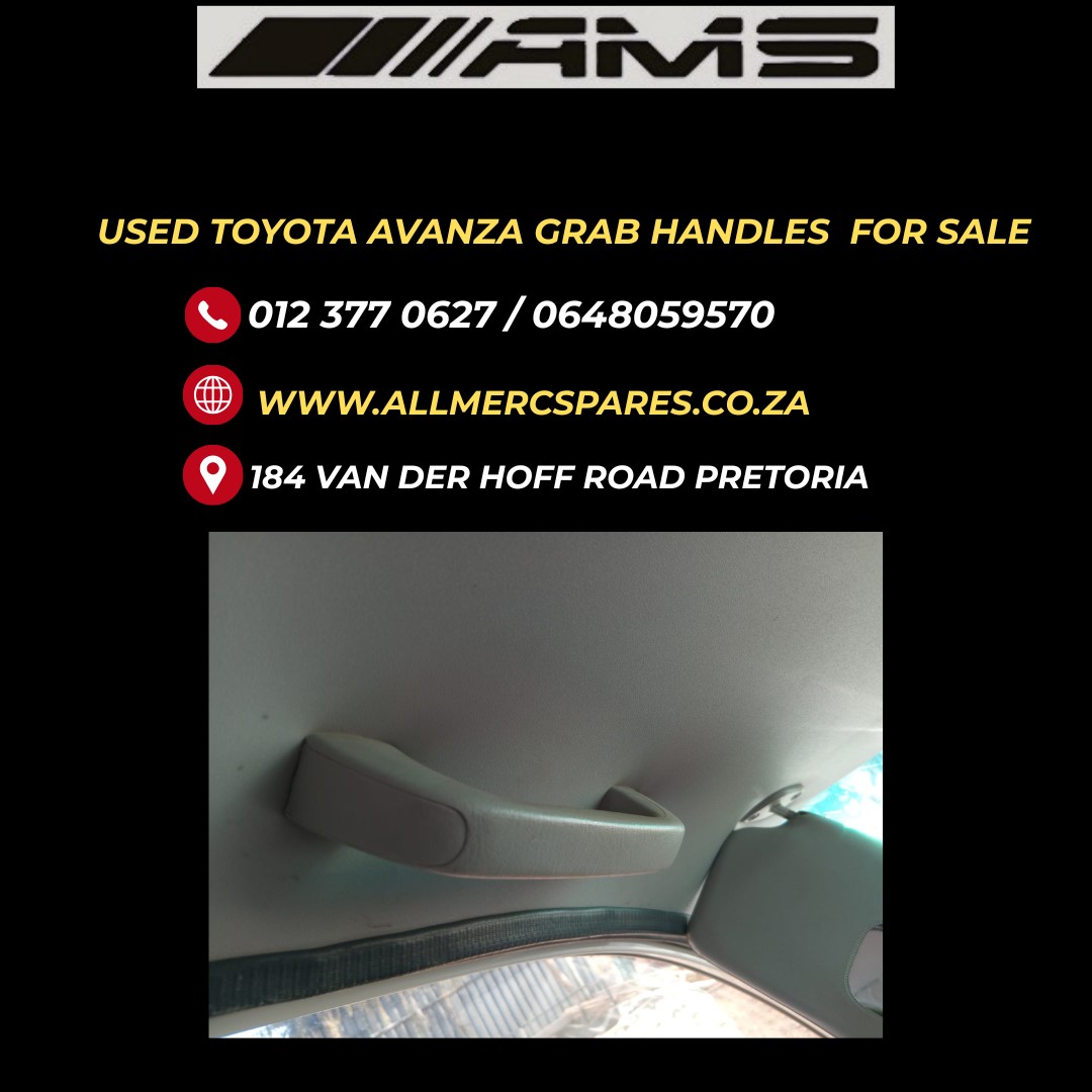 USED TOYOTA AVANZA GRAB HANDLES – ORIGINAL & AFFORDABLE