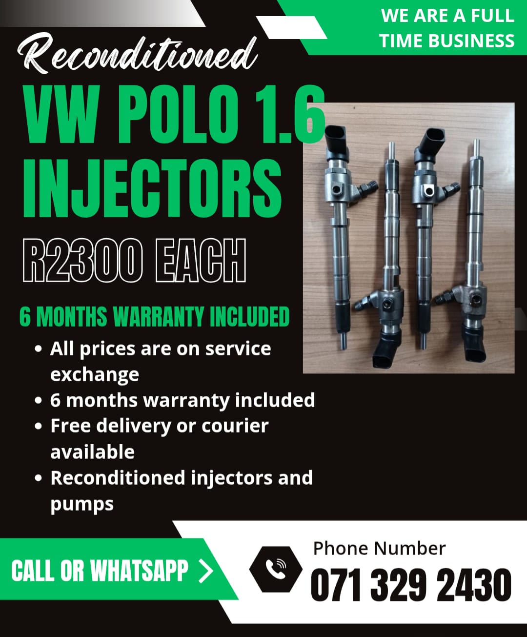 VW INJECTORS FOR SALE WITH WARRANTY - Private Seller VW INJECTORS FOR SALE WITH WARRANTY - Private Seller