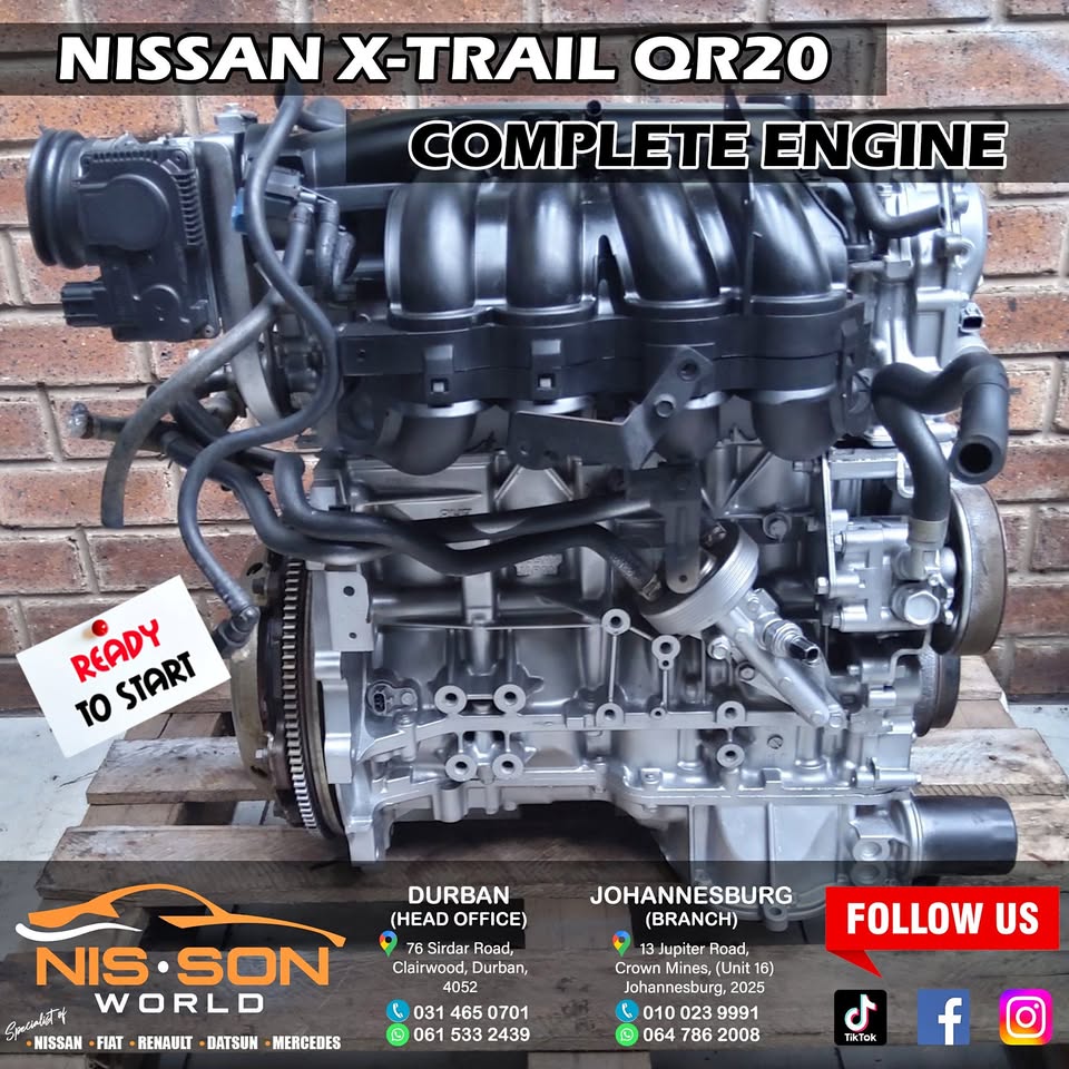 NISSAN X-TRAIL QR20 COMPLETE ENGINE