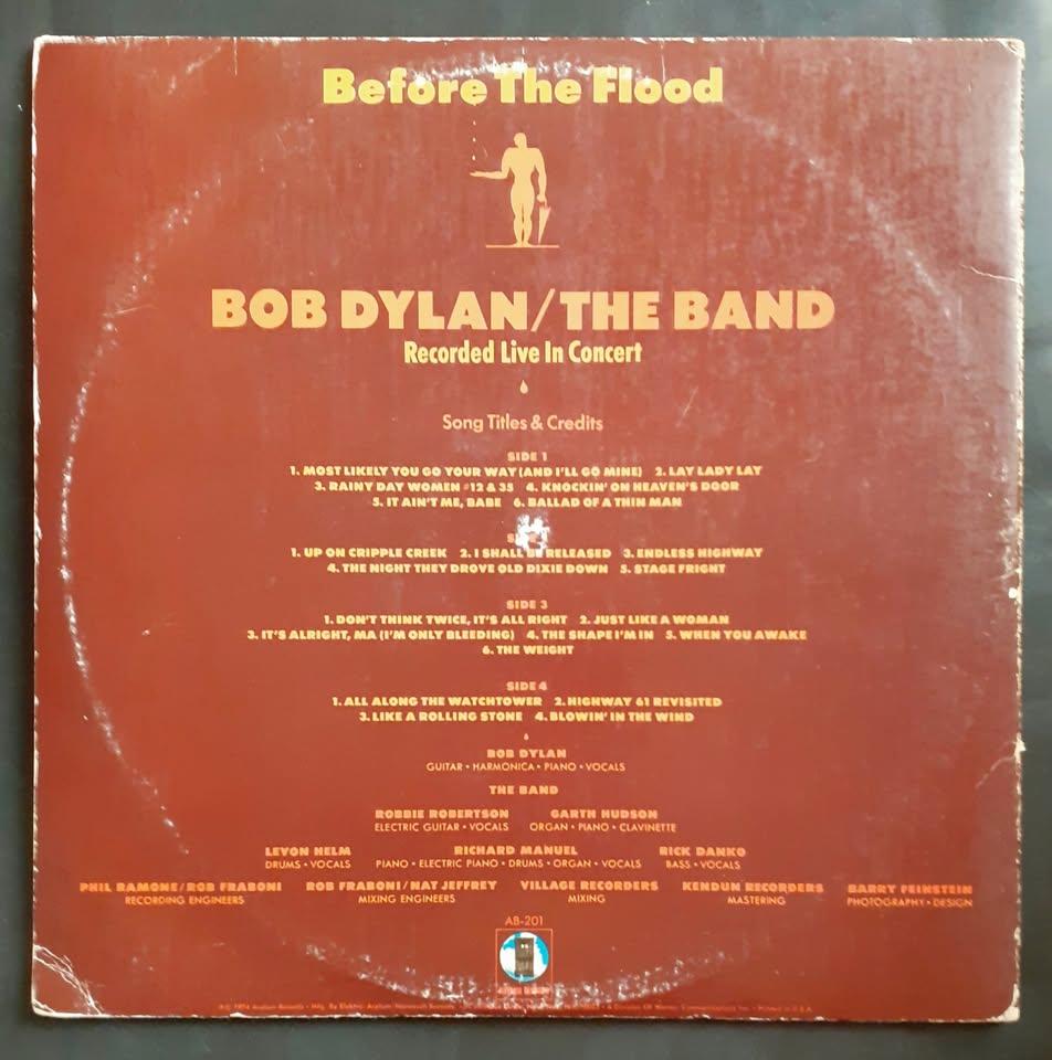 Bob Dylan / The Band - Before The Flood Double LP Record Set