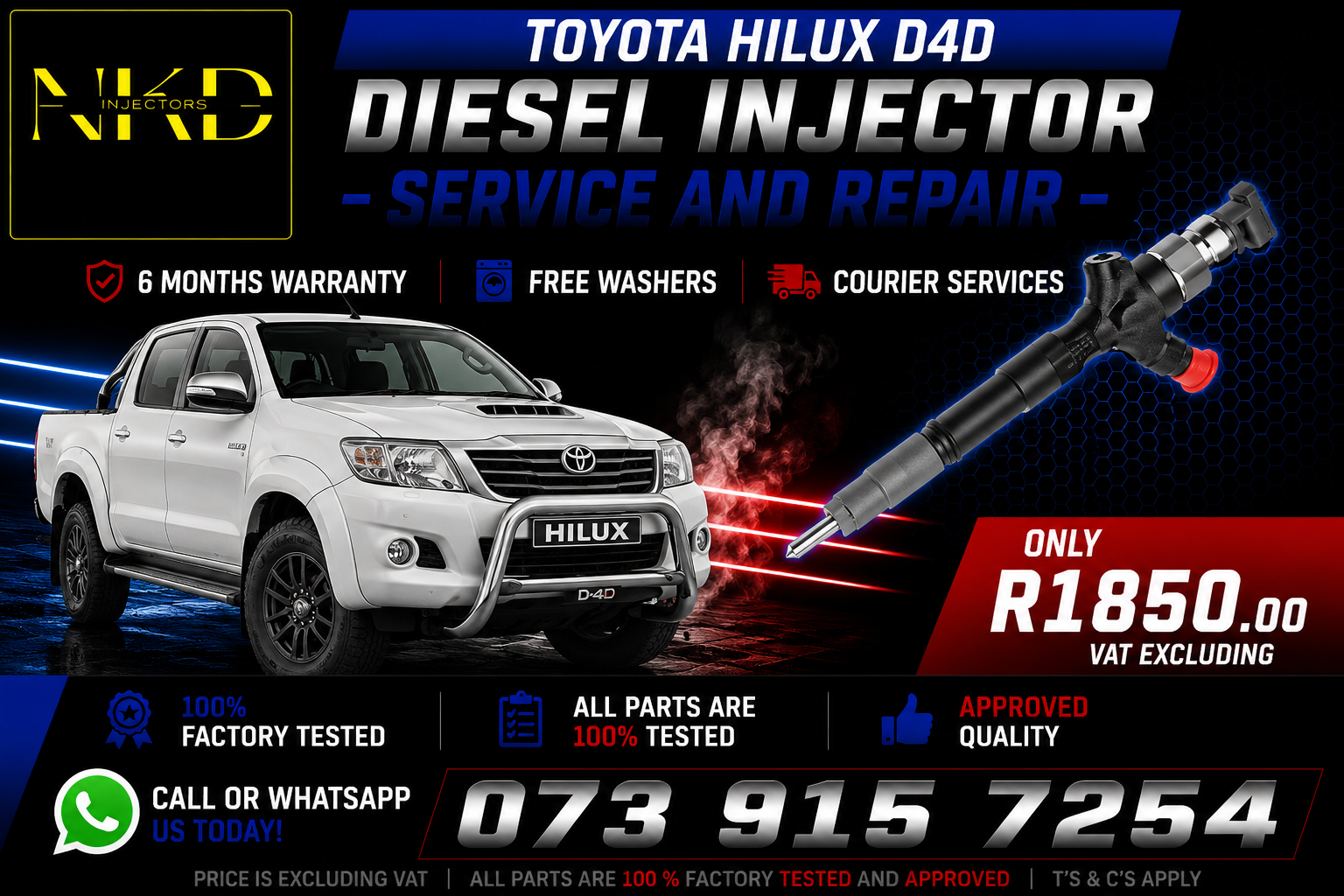 Recondition_Toyota_Hilux_2.5L_Injectors - Private Seller Recondition_Toyota_Hilux_2.5L_Injectors - Private Seller