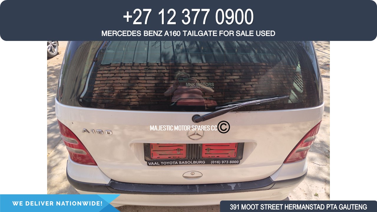 Mercedes Benz A160 tailgate boot lid for sale used
