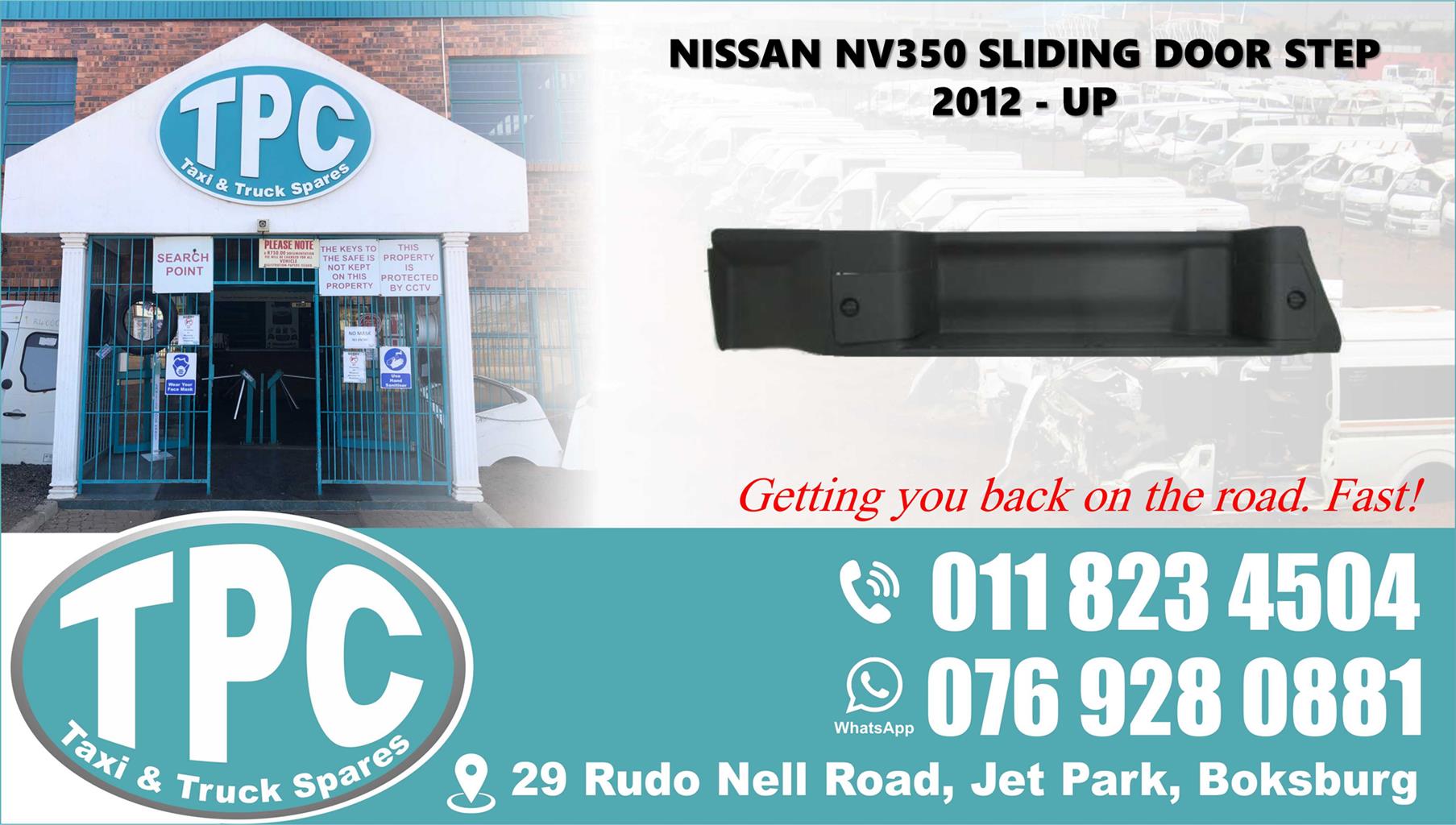 Nissan NV350 Sliding Door Step - 2012 - Up