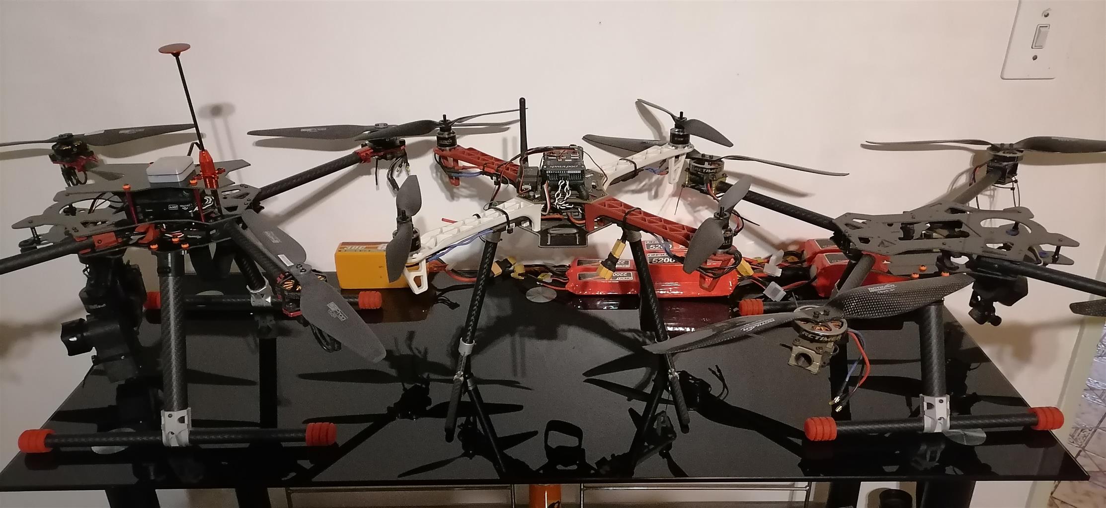 3 DRONES T MOTOR PIX HAWK + SPARES