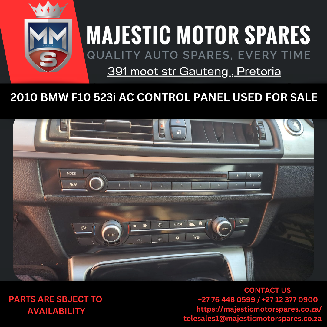 2010 Bmw F10 523i AC Control Panel for Sale - Private Seller