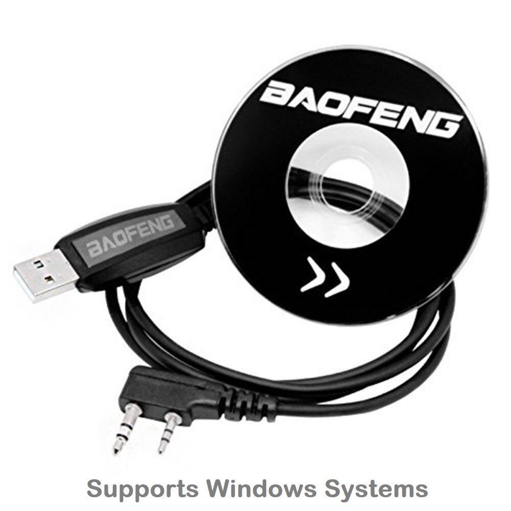 USB Programming Cable plus CD For Two-Way Walkie Talkie Radios/Transceivers. NEW