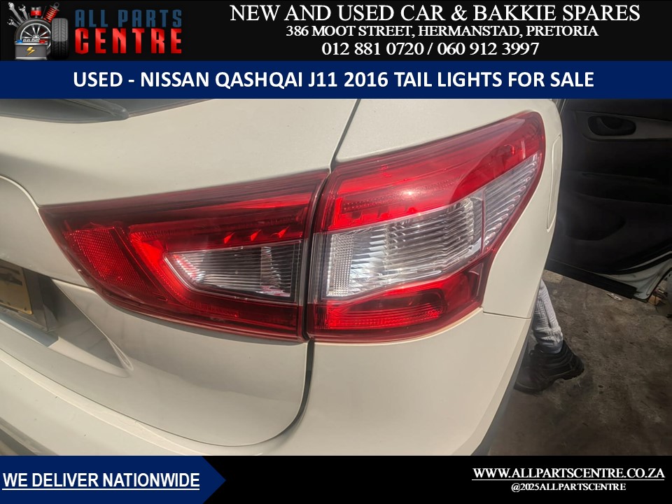 Nissan Qashqai J11 2016 Tail Lights for sale – Used - Private Seller