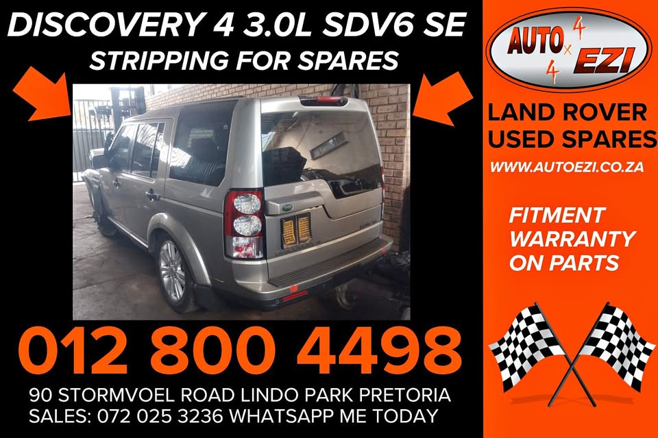 Land Rover Used Spares Discovery 4 3.0L SDV6 SE Stripping for spares - Private Seller Land Rover Used Spares Discovery 4 3.0L SDV6 SE Stripping for spares - Private Seller