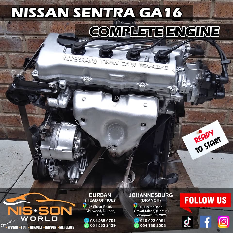 Nissan Sentra GA16 Complete Engine