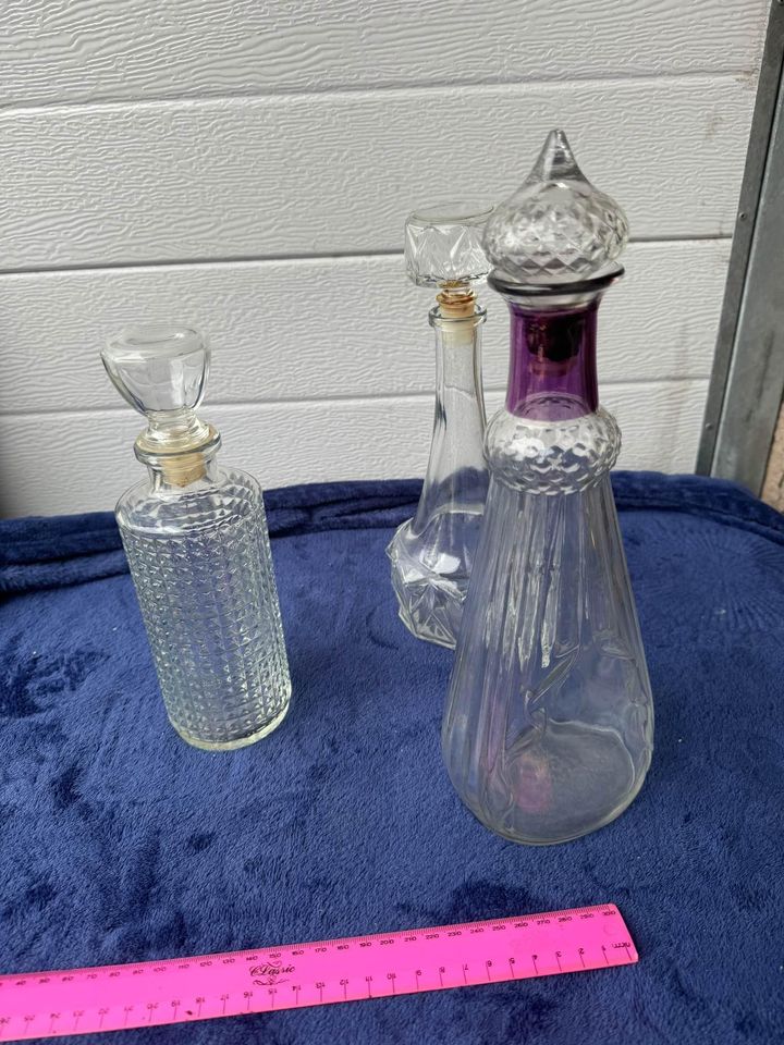 Glasses decanters various