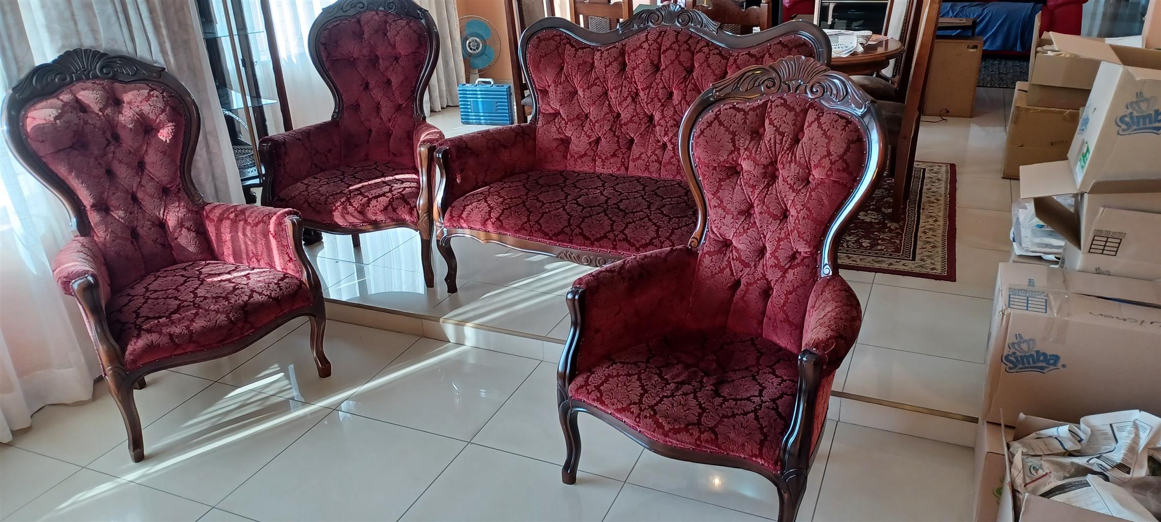 Lounge suite upper leather3,2,1