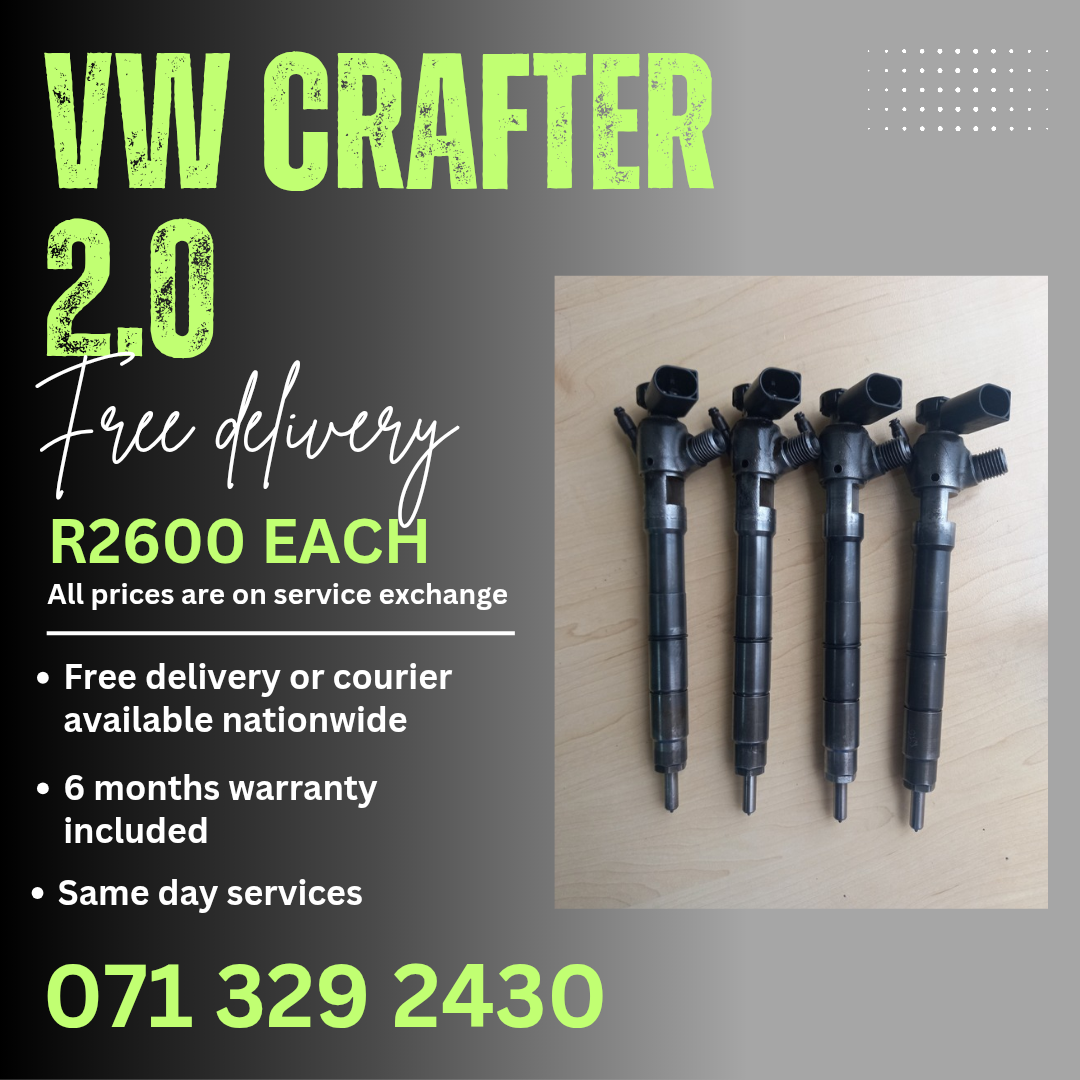 VW CRAFTER 2.0 DIESEL INJECTORS FOR SALE WITH WARRANTY - Private Seller VW CRAFTER 2.0 DIESEL INJECTORS FOR SALE WITH WARRANTY - Private Seller