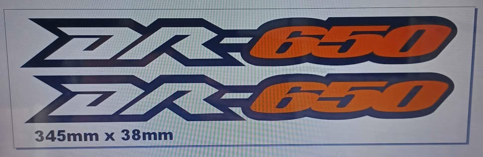 Pair of Suzuki DR 650 swingarm decals stickers - Private Seller