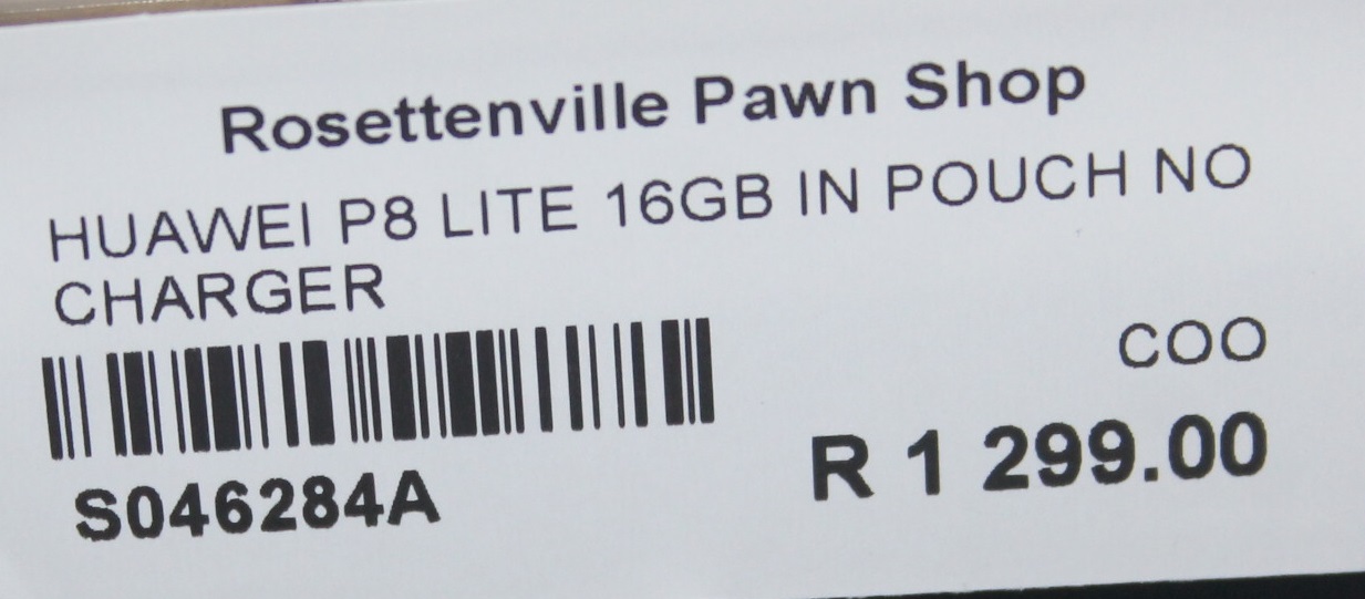 Huawei p8 lite 16gb with pouch and charger S046284A #Rosettenvillepawnshop