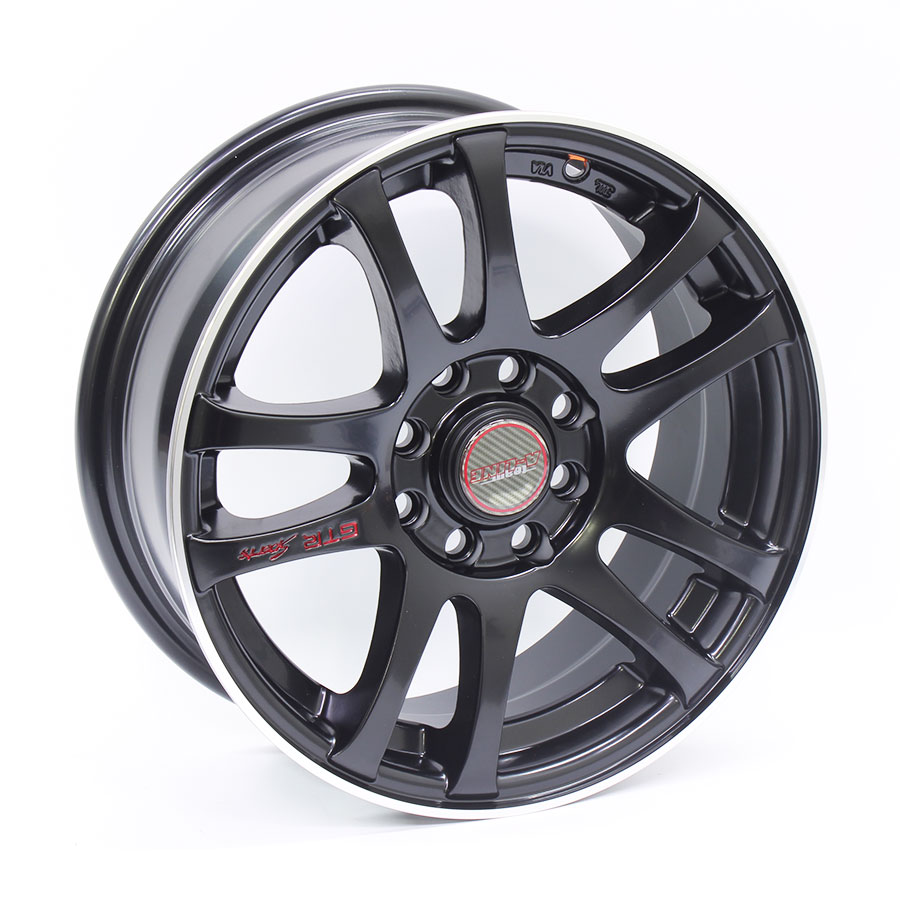 14″ A-Line Energy 4/100 & 4/108 Satin Black Alloy Wheels