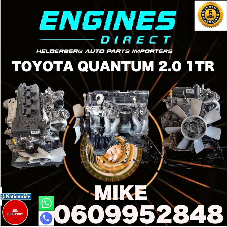 Import Toyota Hilux/Quantum 2.0 1TR-FE Engine for sale. - Private Seller Import Toyota Hilux/Quantum 2.0 1TR-FE Engine for sale. - Private Seller