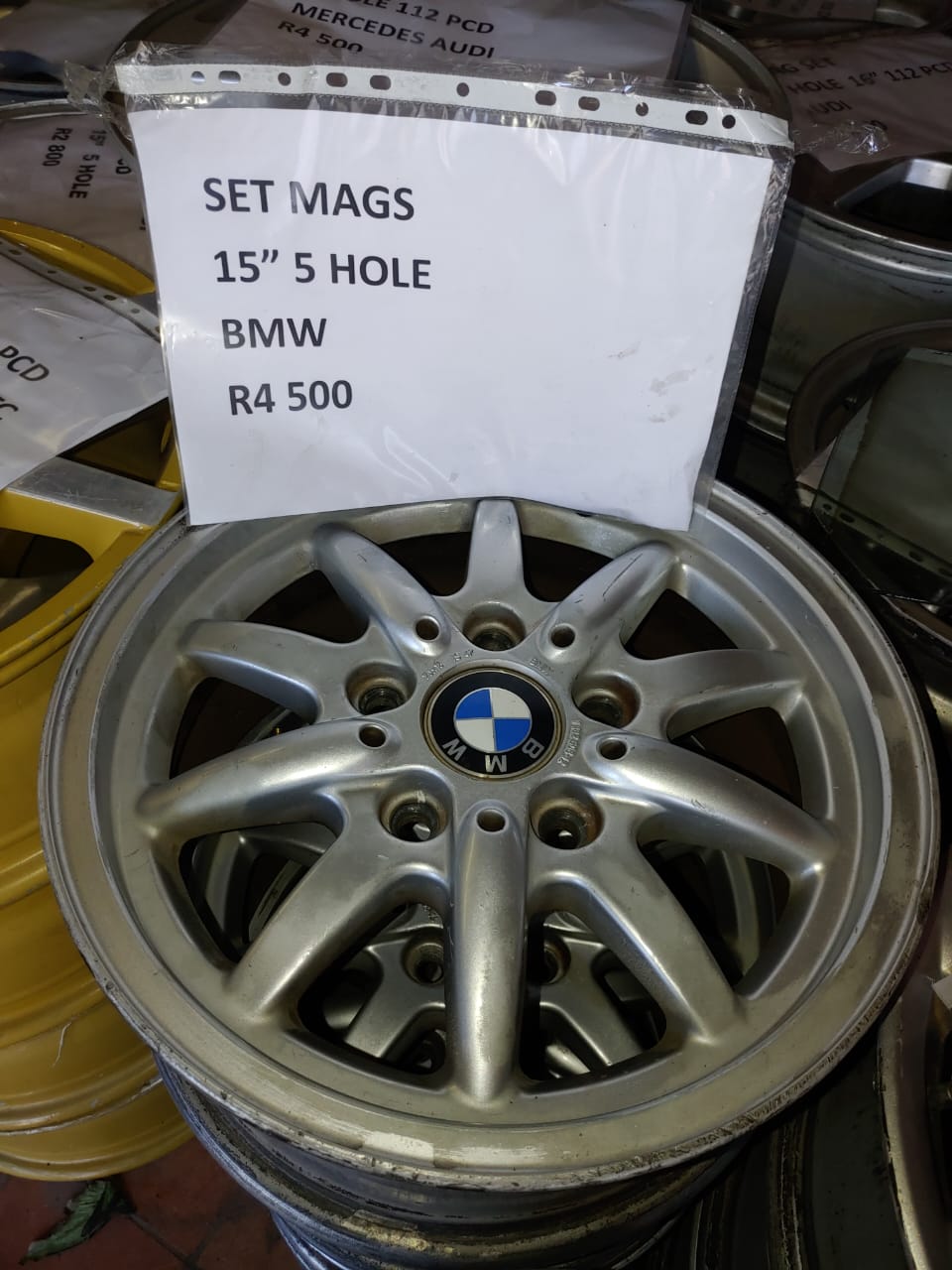 MAG SET BMW 15 INCH 5 HOLE 120PCD FOR SALE - Private Seller