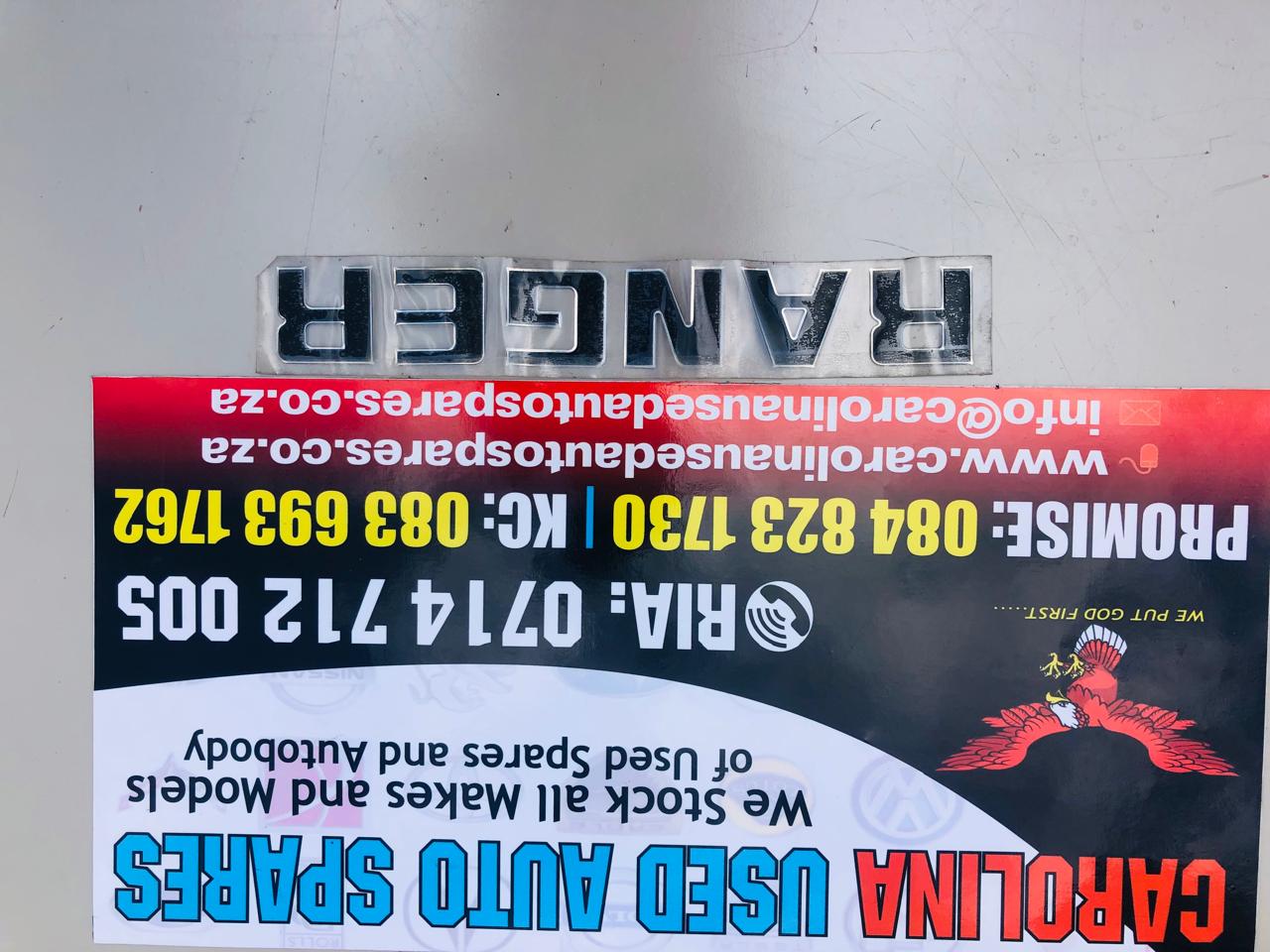 Ford Ranger Nudge bar letter - Private Seller Ford Ranger Nudge bar letter - Private Seller