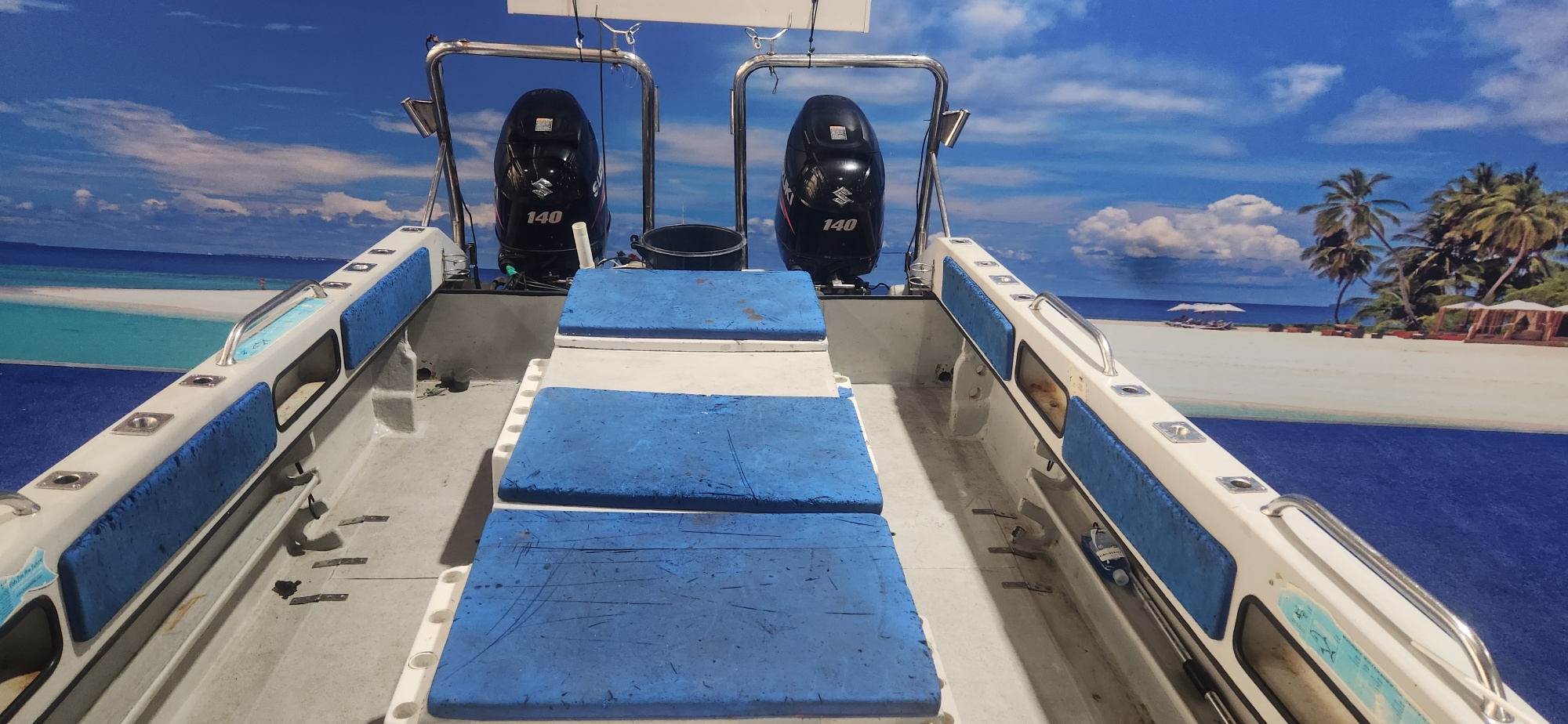TOMCAT 22 FT ON TRAILER 2 X 140 SUZUKI 4 STROKES 1400 HOURS