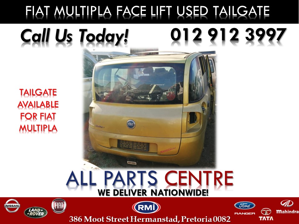 Fiat Multipla Used Tailgates for Sale Fiat Multipla Used Tailgates for Sale