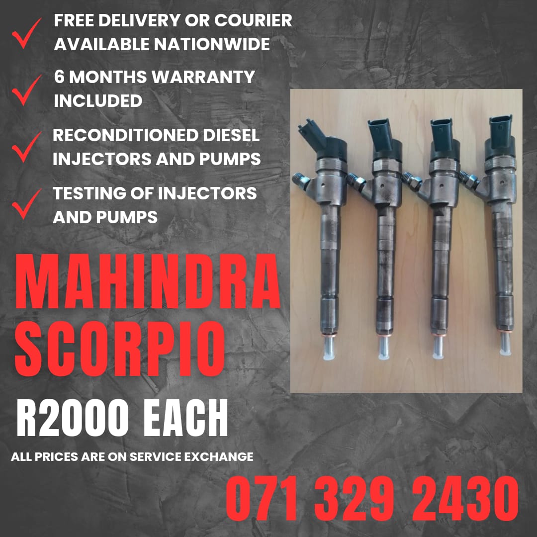MAHINDRA SCORPIO INJECTORS FOR SALE WITH WARRANTY - Private Seller MAHINDRA SCORPIO INJECTORS FOR SALE WITH WARRANTY - Private Seller