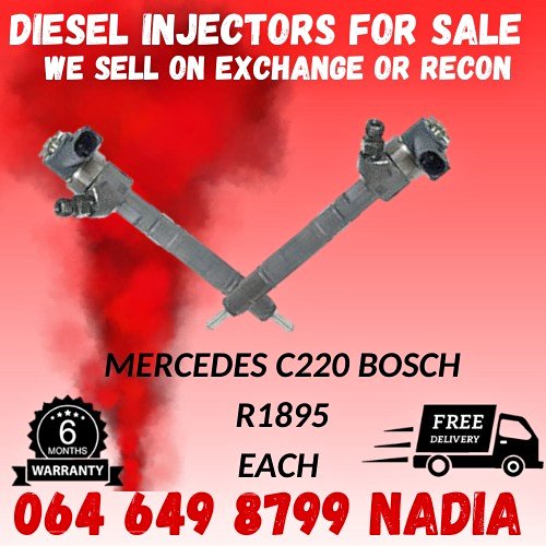 MEREDES C220 BOSCH DIESEL INJECTORS FOR SALE - Private Seller