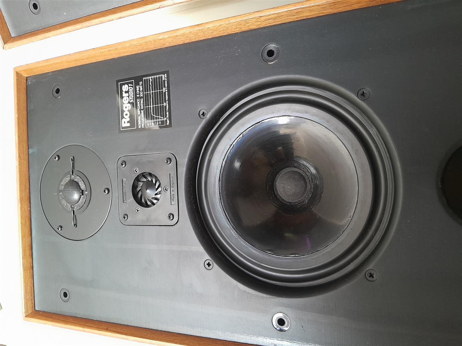 Vintage Roger's Studio 1 spiekers