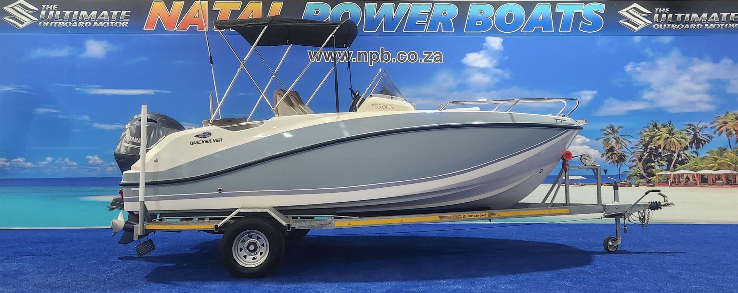 QUICKSILVER 555 OPEN ON TRAILER 130 HP YAMAHA 4 STROKE QUICKSILVER 555 OPEN ON TRAILER 130 HP YAMAHA 4 STROKE