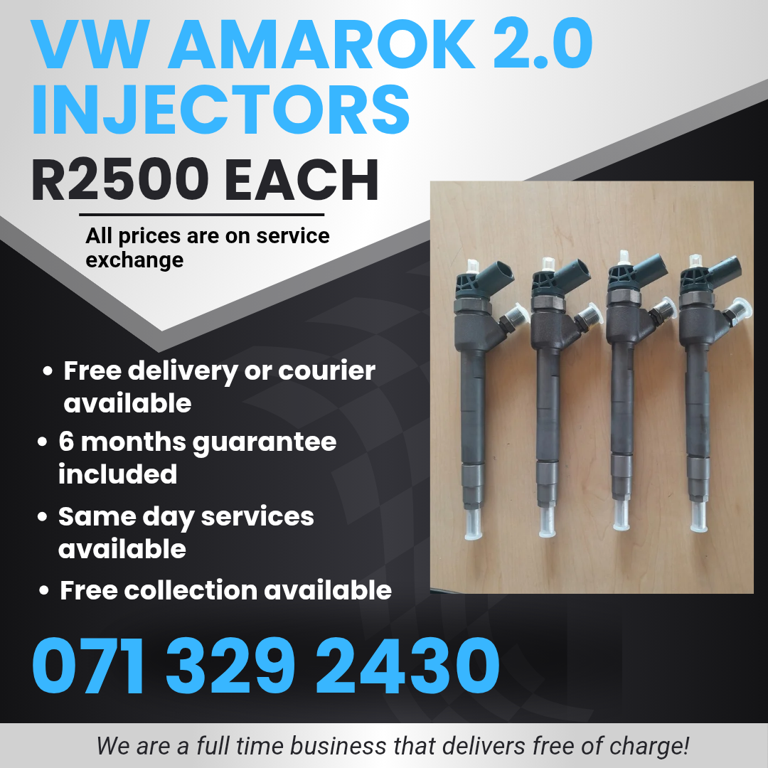 VW AMAROK 2.0 DIESEL INJECTORS FOR SALE WITH WARRANTY - Private Seller VW AMAROK 2.0 DIESEL INJECTORS FOR SALE WITH WARRANTY - Private Seller