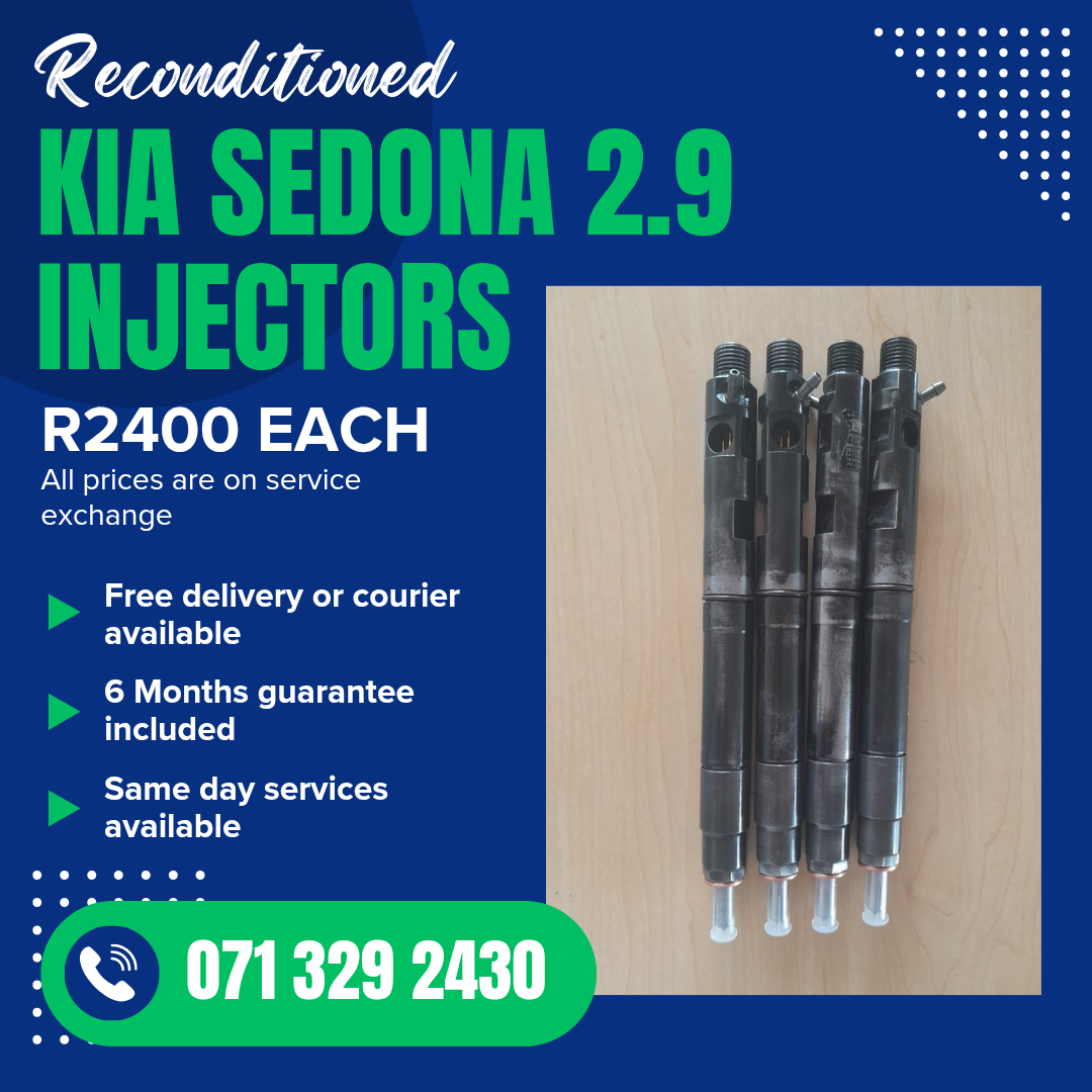 KIA SEDONA 2.9 INJECTORS FOR SALE WITH WARRANTY - Private Seller KIA SEDONA 2.9 INJECTORS FOR SALE WITH WARRANTY - Private Seller