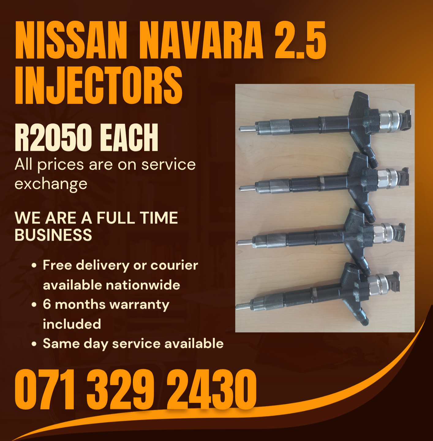 NISSAN NAVARA 2.5 INJECTORS FOR SALE WITH WARRANTY INCLUDED - Private Seller NISSAN NAVARA 2.5 INJECTORS FOR SALE WITH WARRANTY INCLUDED - Private Seller
