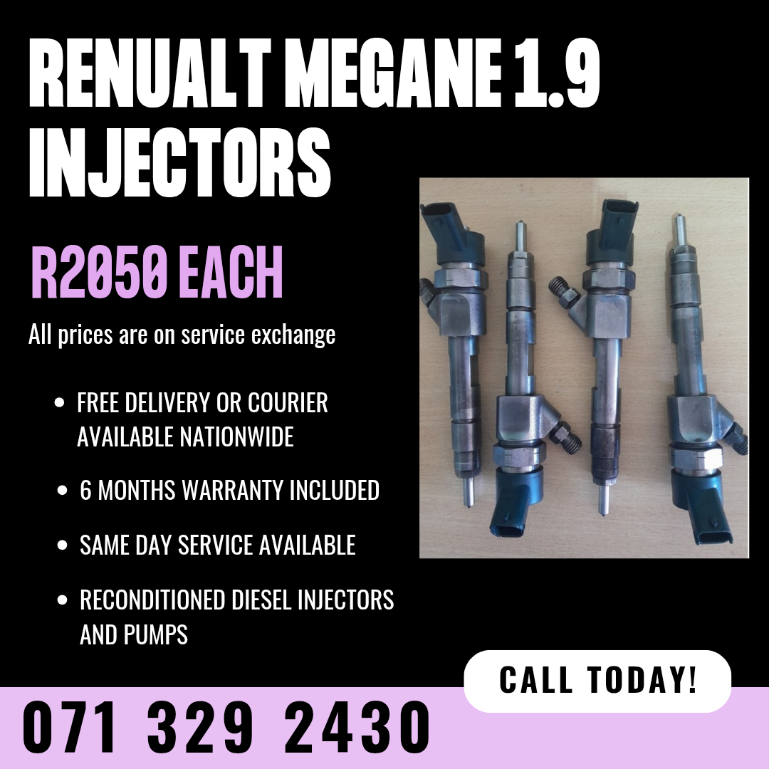 RENUALT MEGANE 1.9 INJECTORS FOR SALE WITH WARRANTY - Private Seller RENUALT MEGANE 1.9 INJECTORS FOR SALE WITH WARRANTY - Private Seller