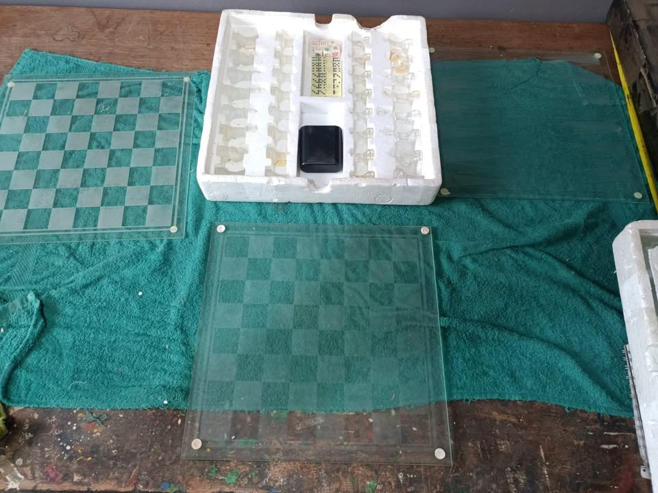 Glass - Chess, Checkers, Backgammon