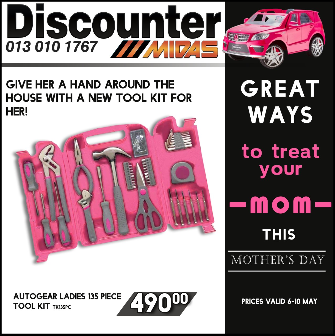 Great ways to Treat your Mom this Mother's Day at Discounter Midas!