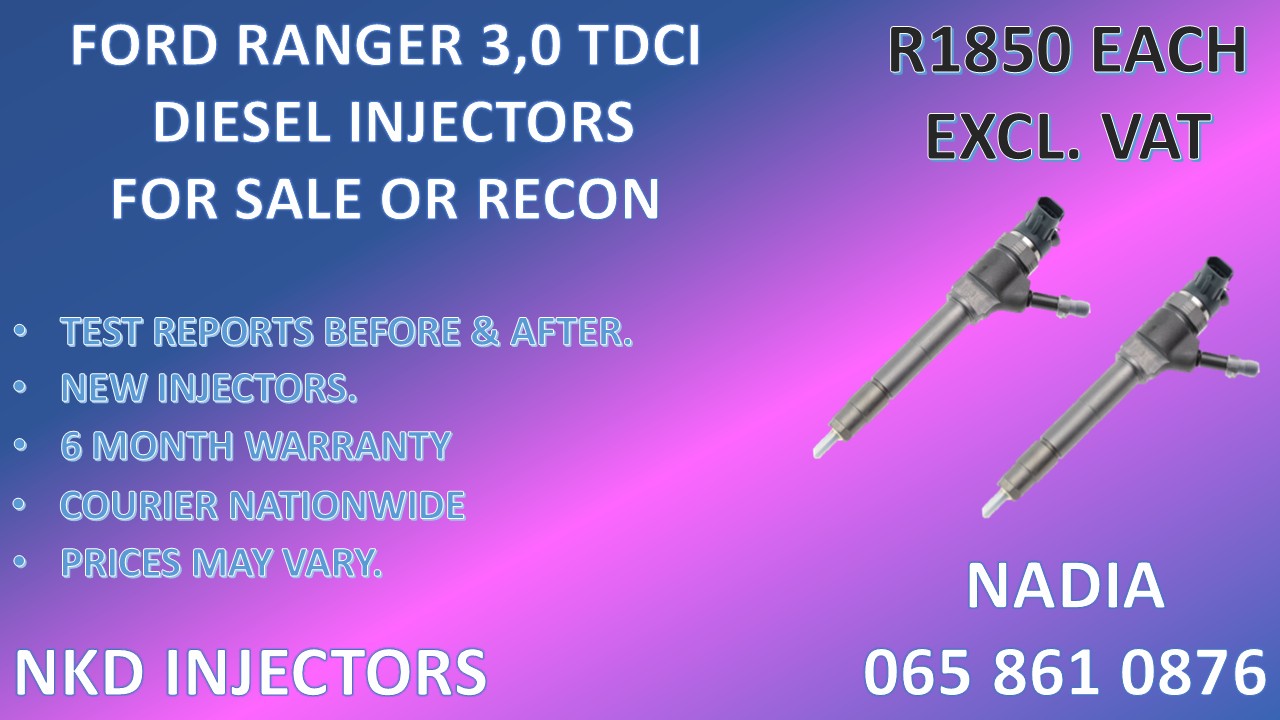 DIESEL INJECTORS FOR SALE FOR FORD RANGER 3.0 TDCI NATIONWIDE - Private Seller DIESEL INJECTORS FOR SALE FOR FORD RANGER 3.0 TDCI NATIONWIDE - Private Seller