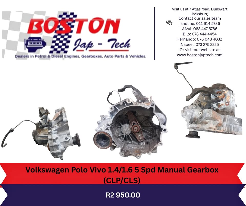 Volkswagen Polo Vivo 1.4/1.6 5 Spd Manual Gearbox (CLP/CLS) - Private Seller Volkswagen Polo Vivo 1.4/1.6 5 Spd Manual Gearbox (CLP/CLS) - Private Seller