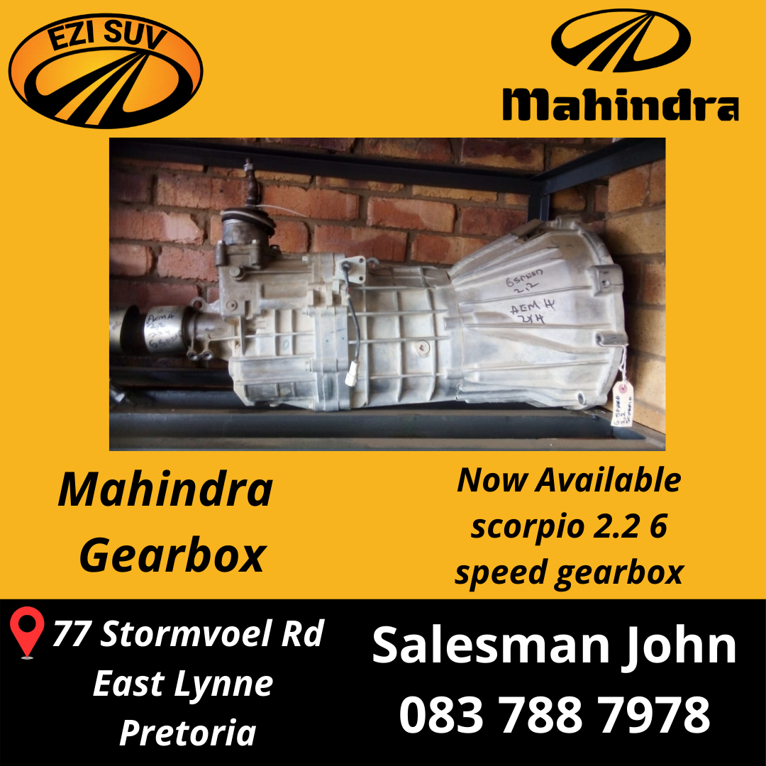Mahindra Scorpio 2.2 6 Speed GearBox Mahindra Scorpio 2.2 6 Speed GearBox