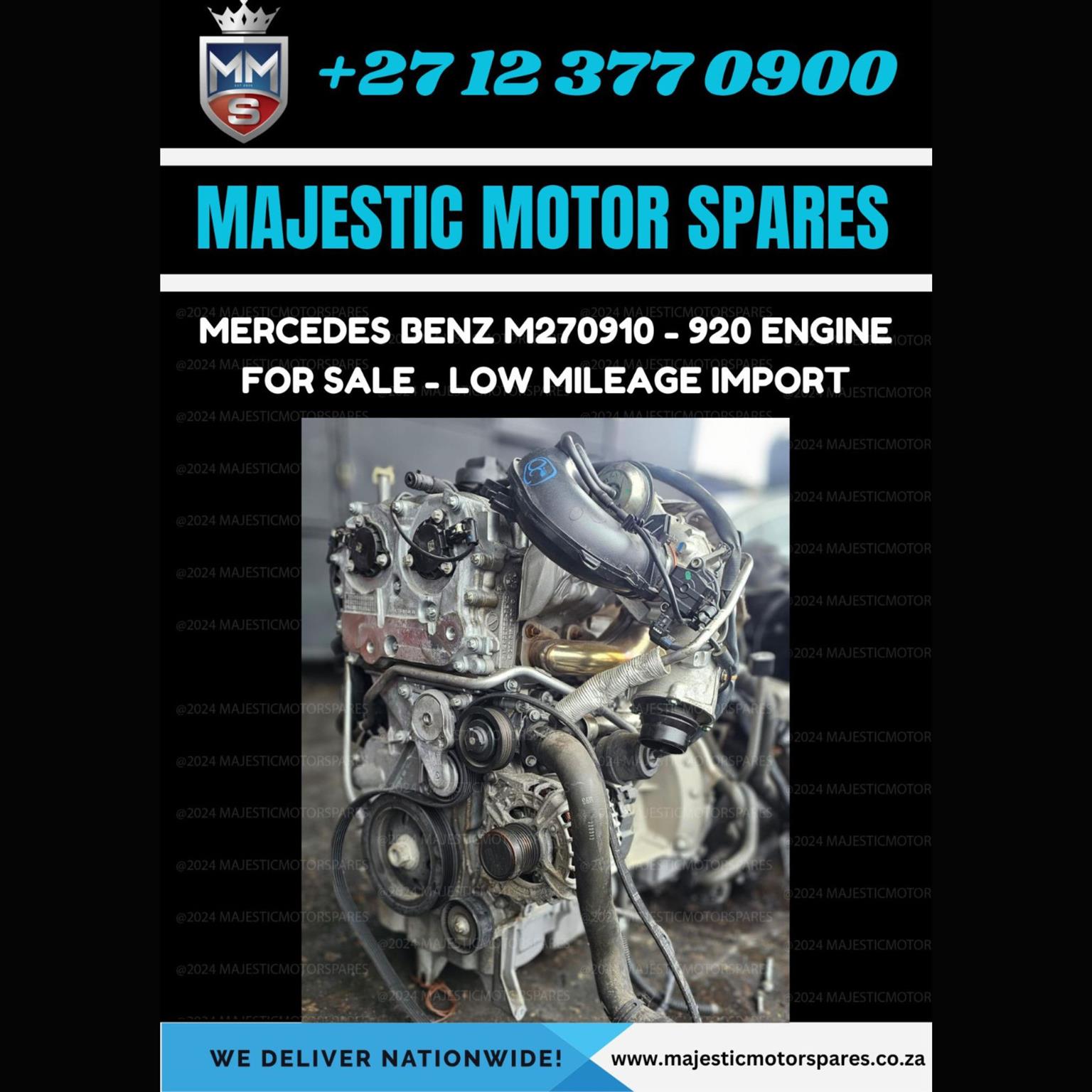 Mercedes Benz M270910 - 920 Engine for Sale - Private Seller Mercedes Benz M270910 - 920 Engine for Sale - Private Seller