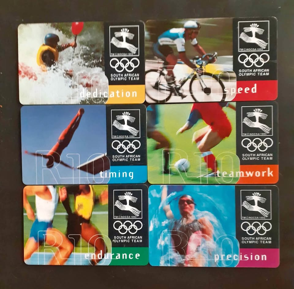Telkom South Africa – South African Olympic Team Phone Cards Telkom South Africa – South African Olympic Team Phone Cards