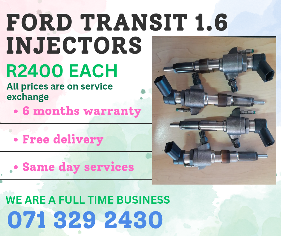 FORD TRANSIT 1.6 INJECTORS FOR SALE WITH WARRANTY ON - Private Seller FORD TRANSIT 1.6 INJECTORS FOR SALE WITH WARRANTY ON - Private Seller
